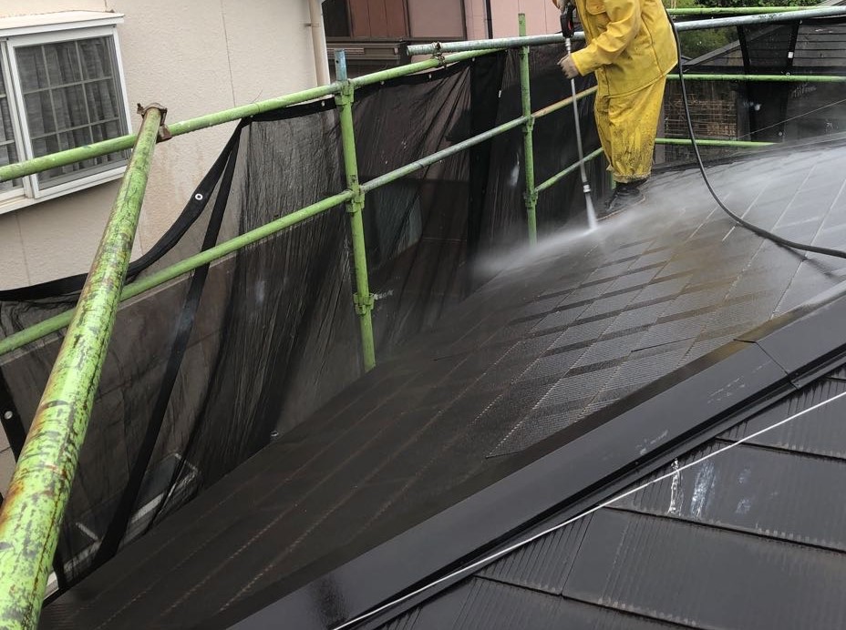 高圧洗浄完成の様子