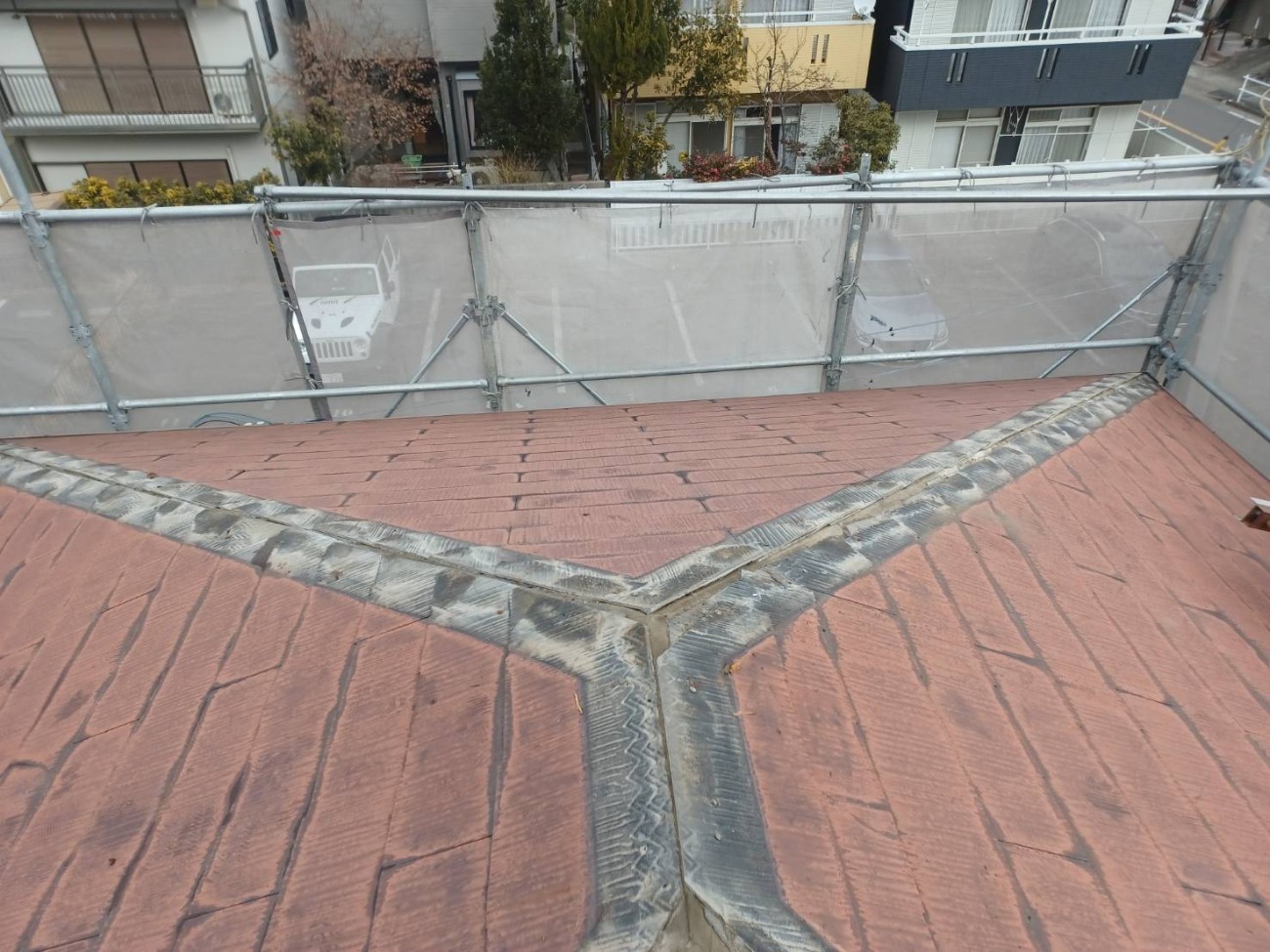 既設棟板金撤去