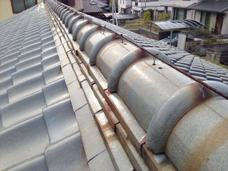 棟の不具合確認をしています