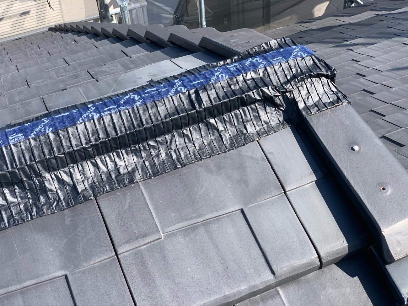 棟替え　ハイロール取付け