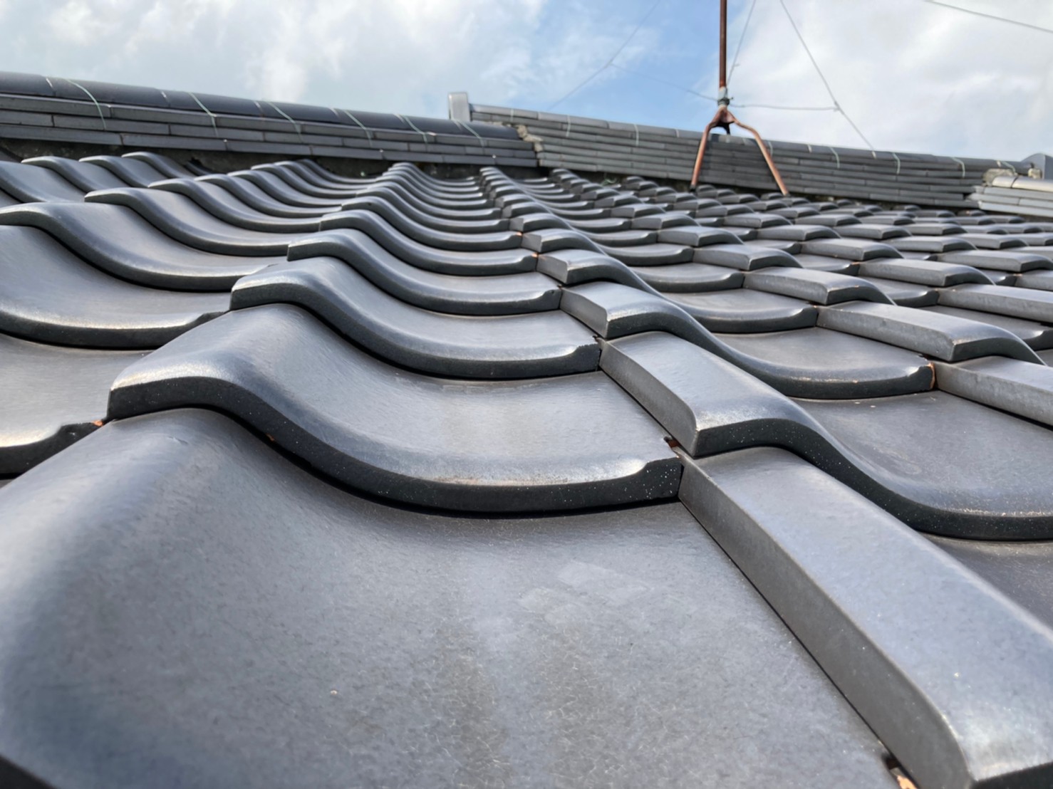 瓦屋根点検　漆喰