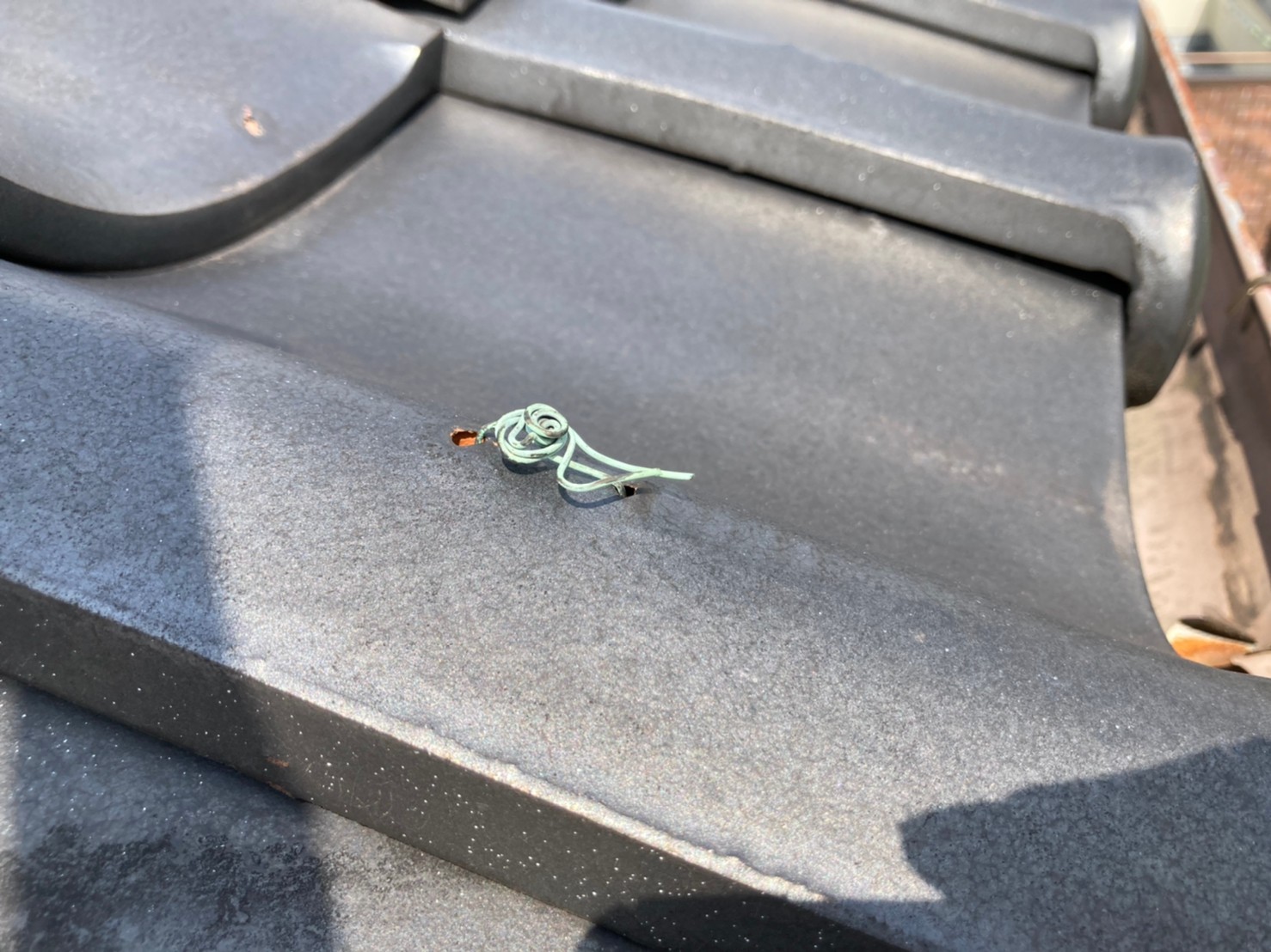 瓦屋根点検　漆喰