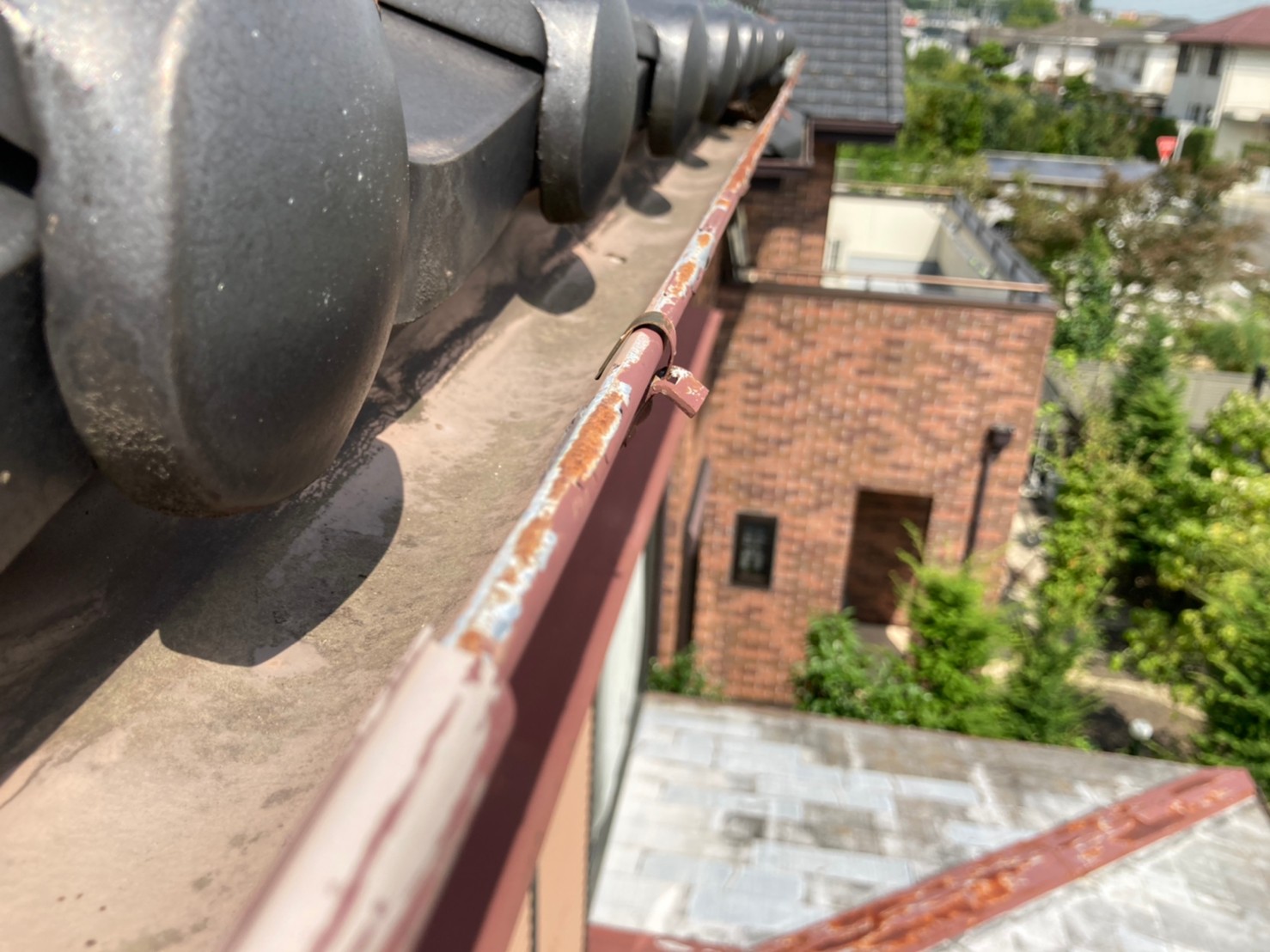 瓦屋根点検　漆喰