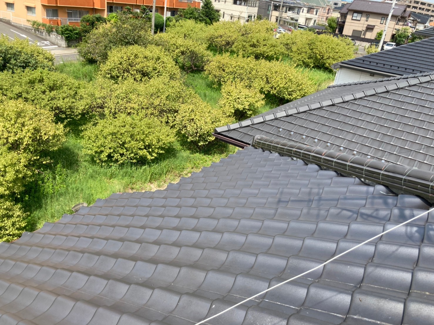 瓦屋根点検　漆喰