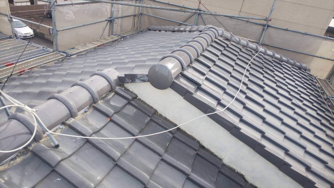 施工後の棟の状態