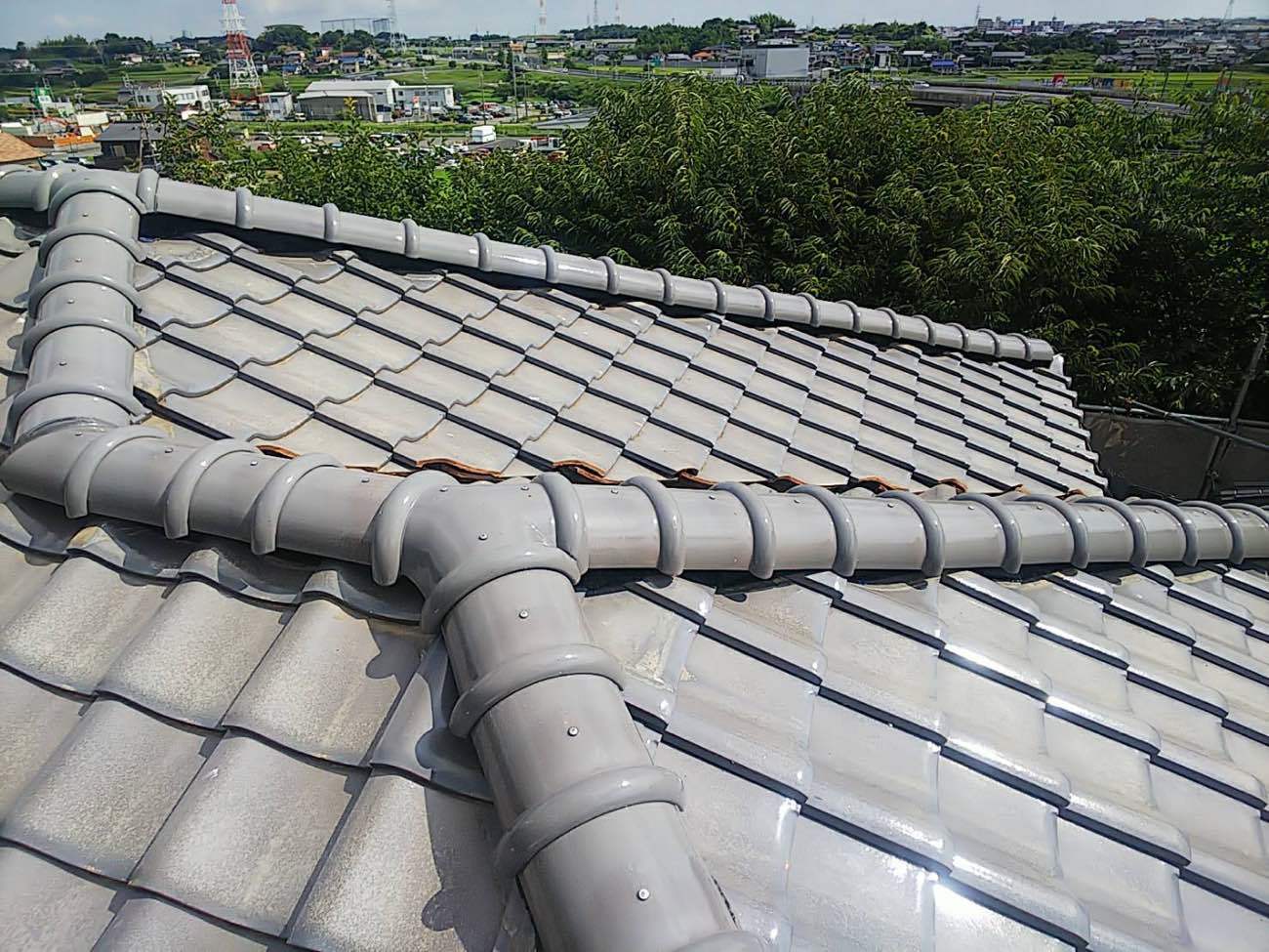 棟瓦積み直し工事