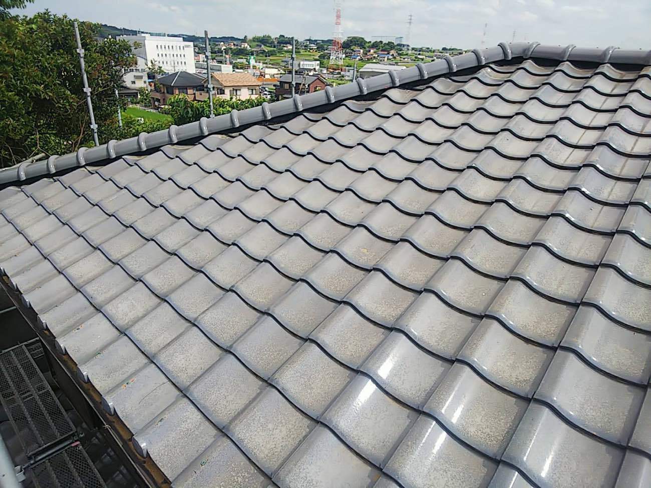 棟瓦積み直し工事