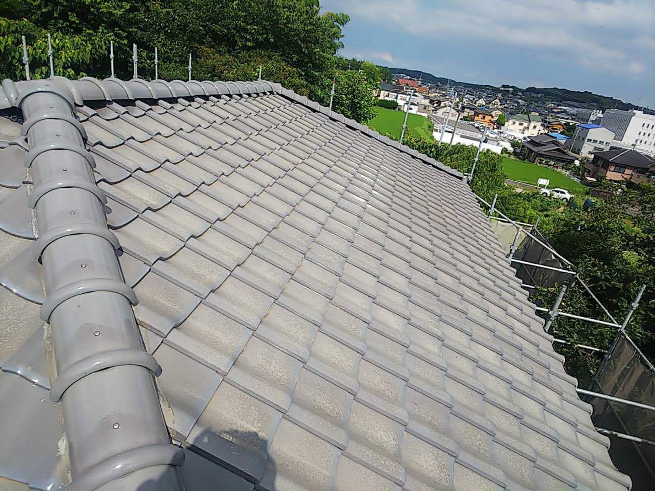 棟瓦積み直し工事