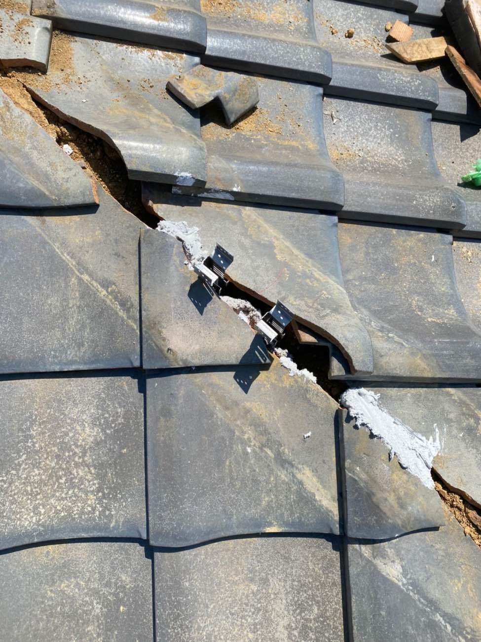 棟瓦積み直し工事