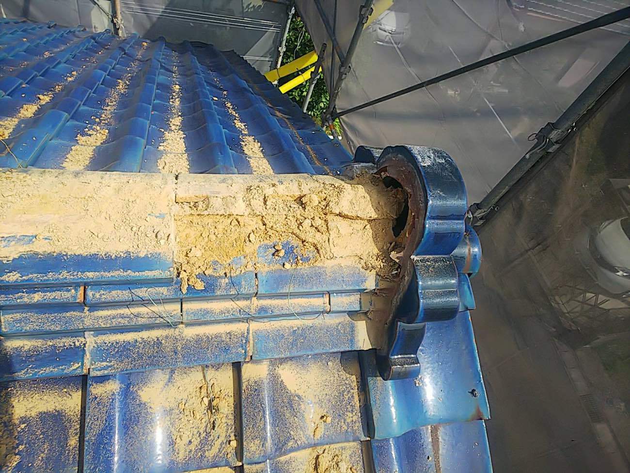 棟瓦取り直し工事