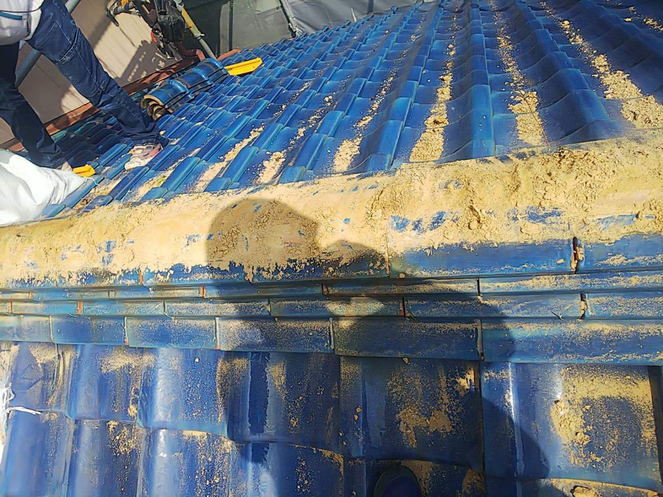 棟瓦取り直し工事