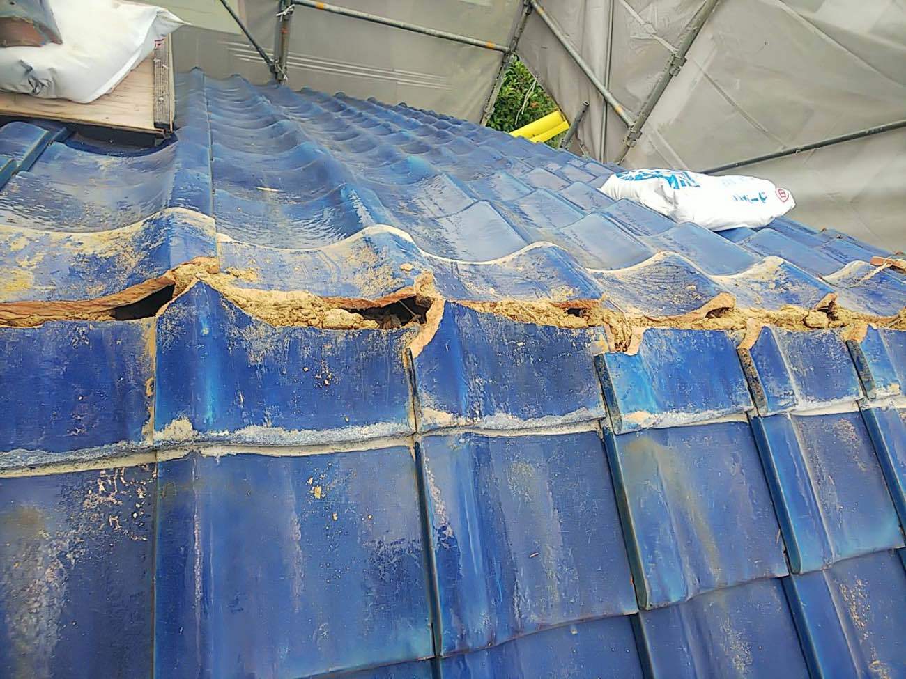 棟瓦取り直し工事