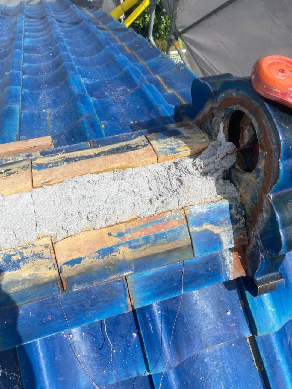 棟瓦取り直し工事