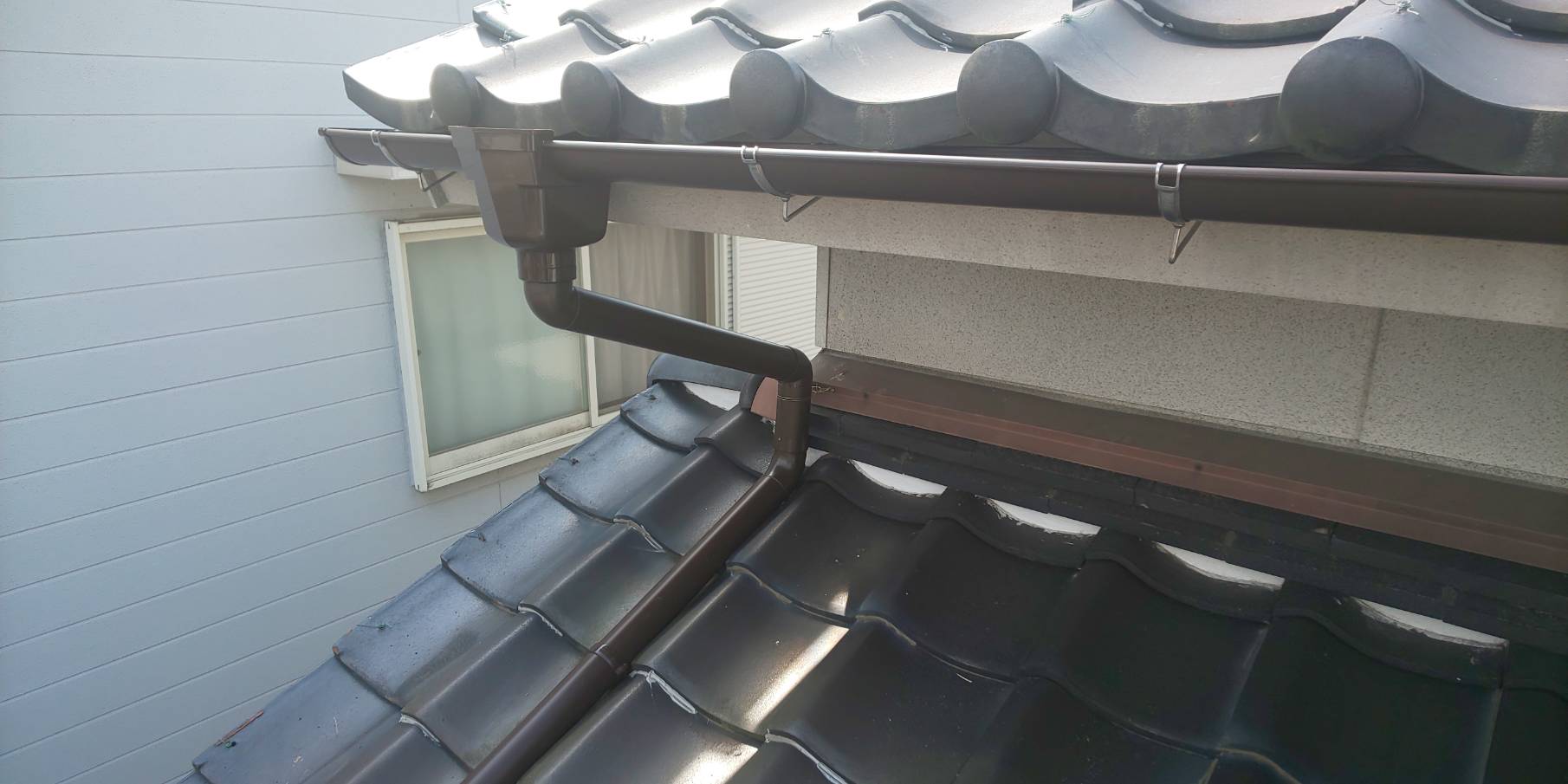 施工後の雨樋交換工事