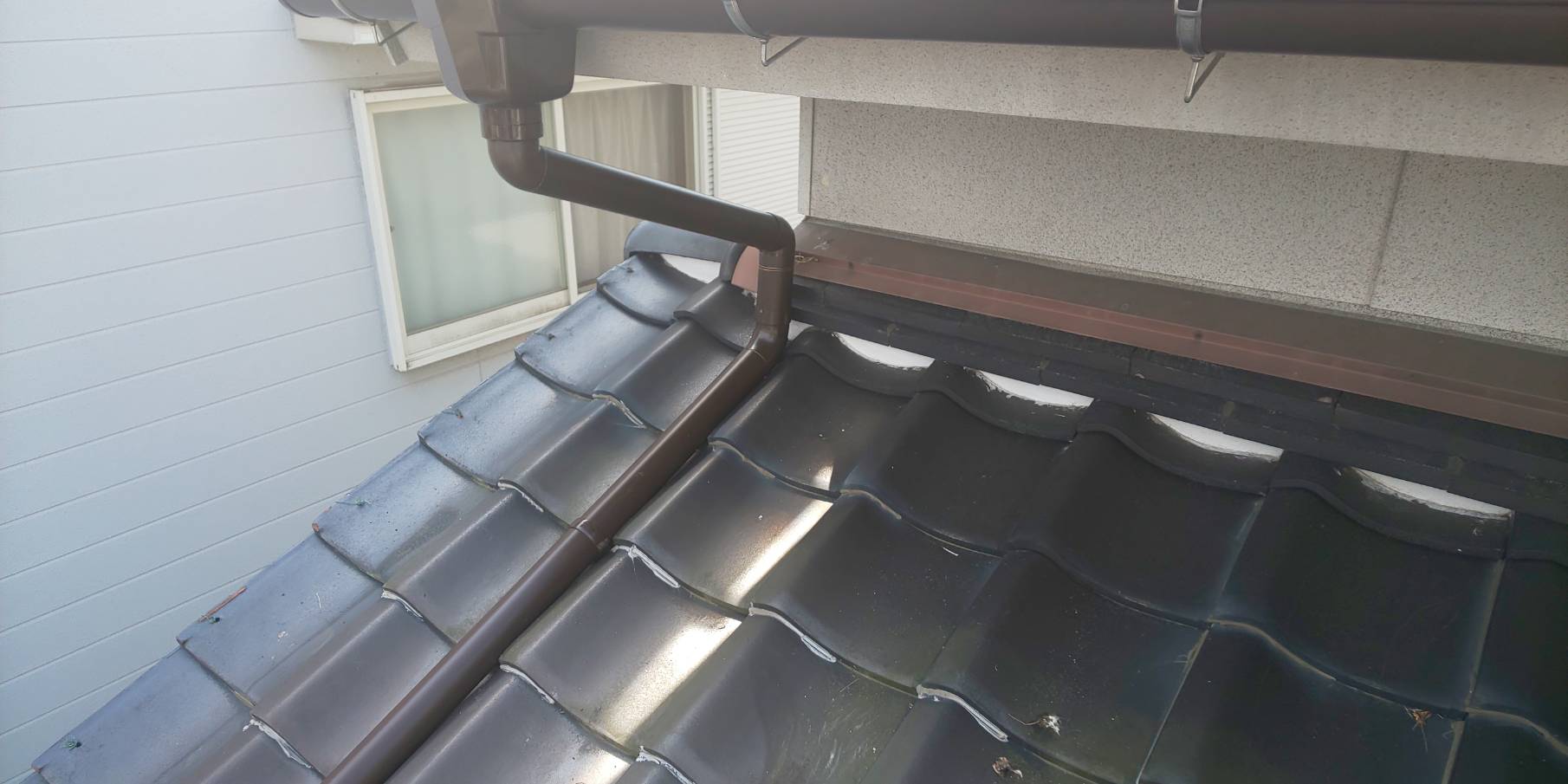 施工前　軒樋の状態