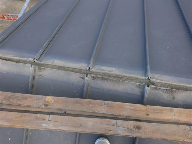 既存貫板　撤去状況