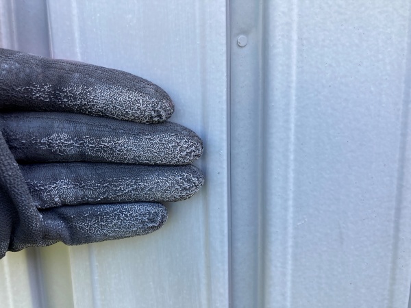 瓦棒屋根　チョーキング