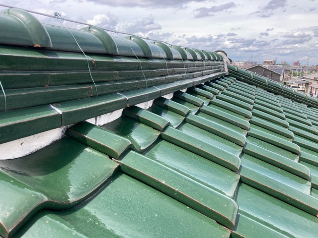 棟の漆喰や歪みの確認