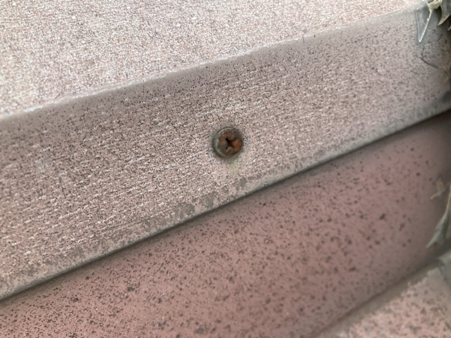 ビス部分にも錆が広がっています