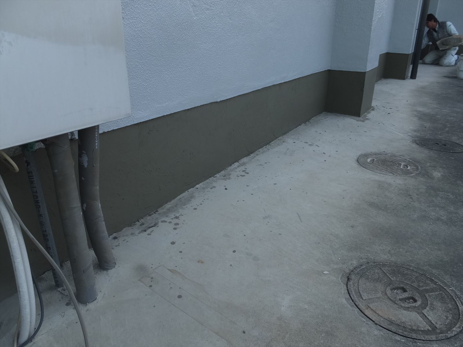 化粧モルタル塗り直し