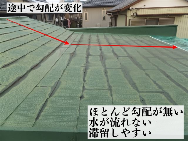 屋根の形状　増築部