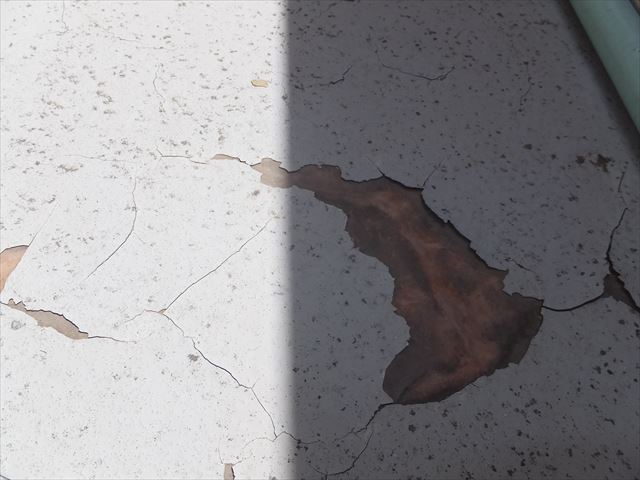 FRP防水の現地調査　点検をしました