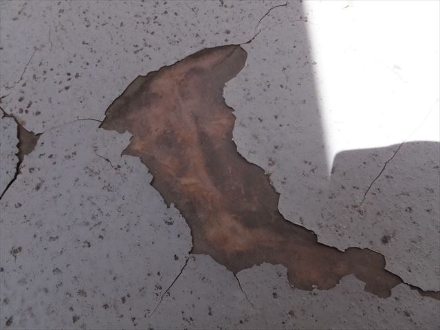 FRP防水の現地調査