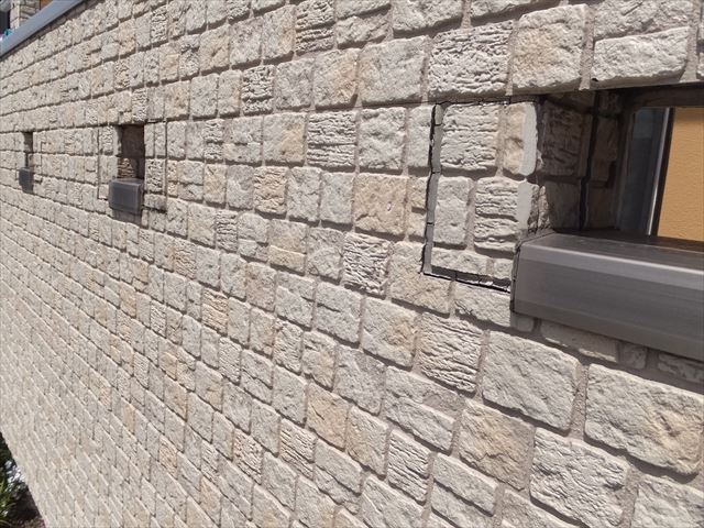 アクセント外壁の退色劣化