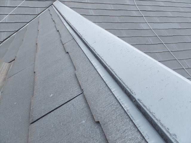 化粧スレート屋根　屋根の不具合確認
