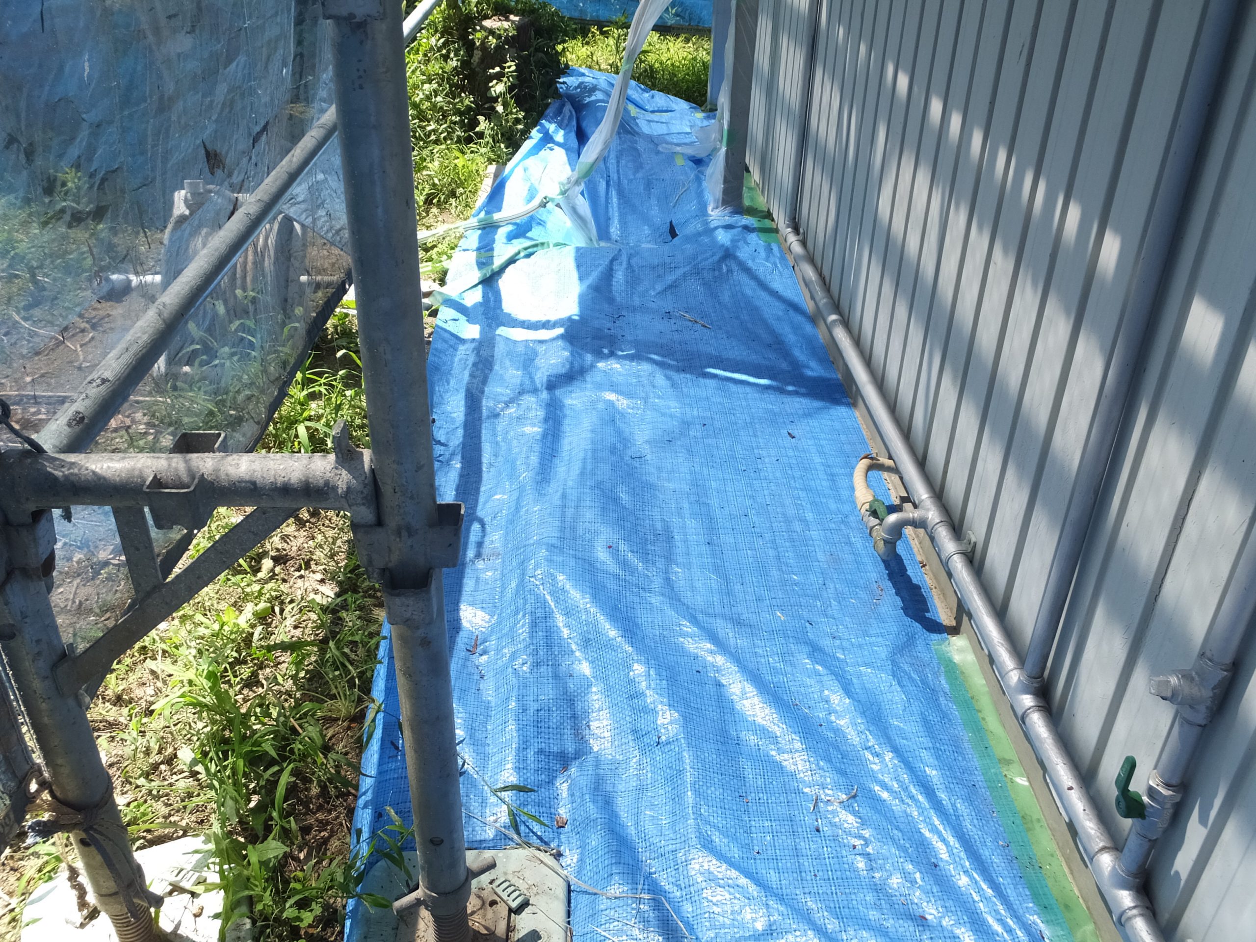 飛散防止　養生