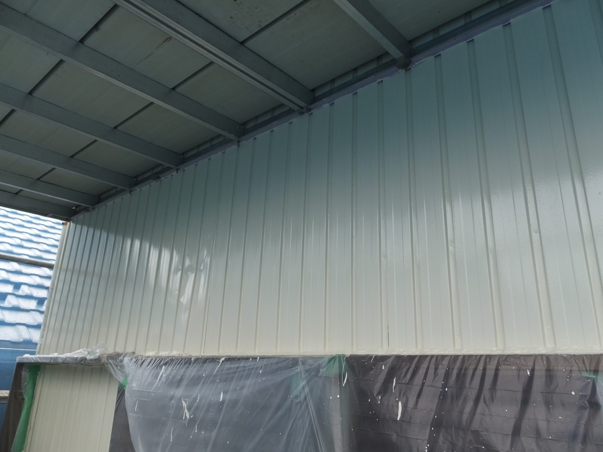 外壁トタン　塗装後