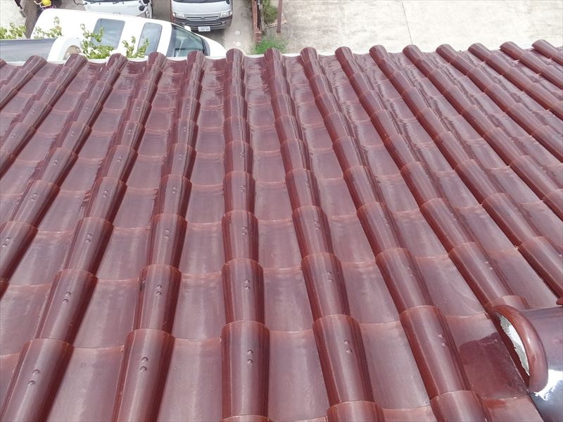 屋根全体の確認をします