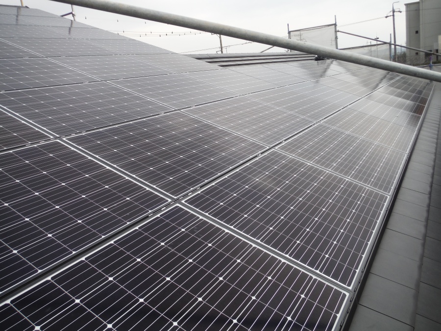 パネルの取り付け完了