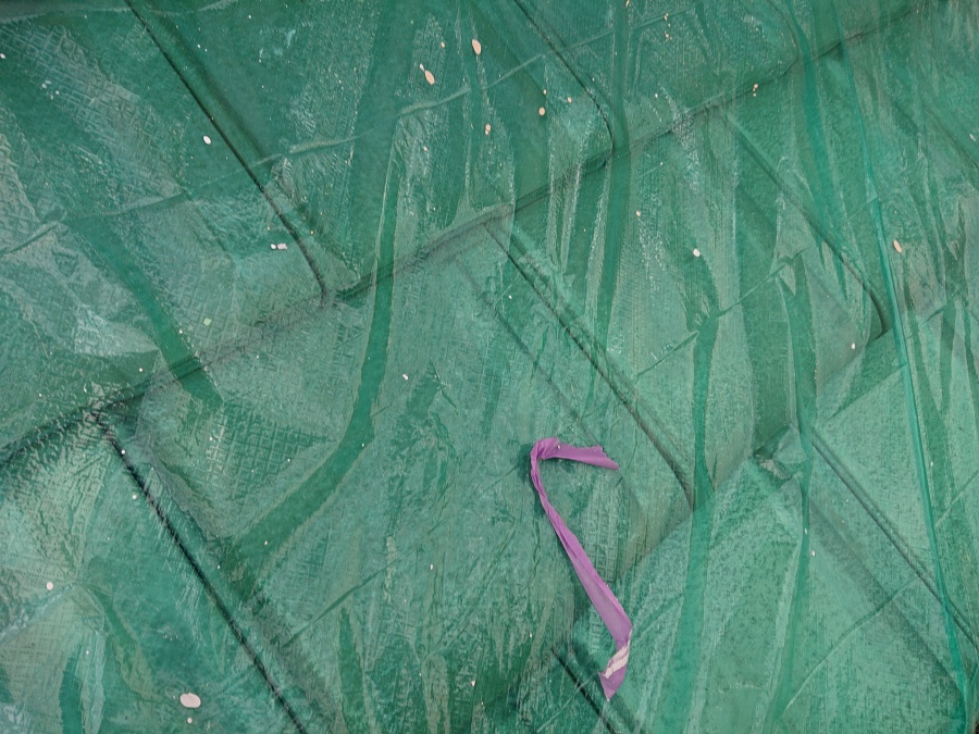 塗装工事　養生作業