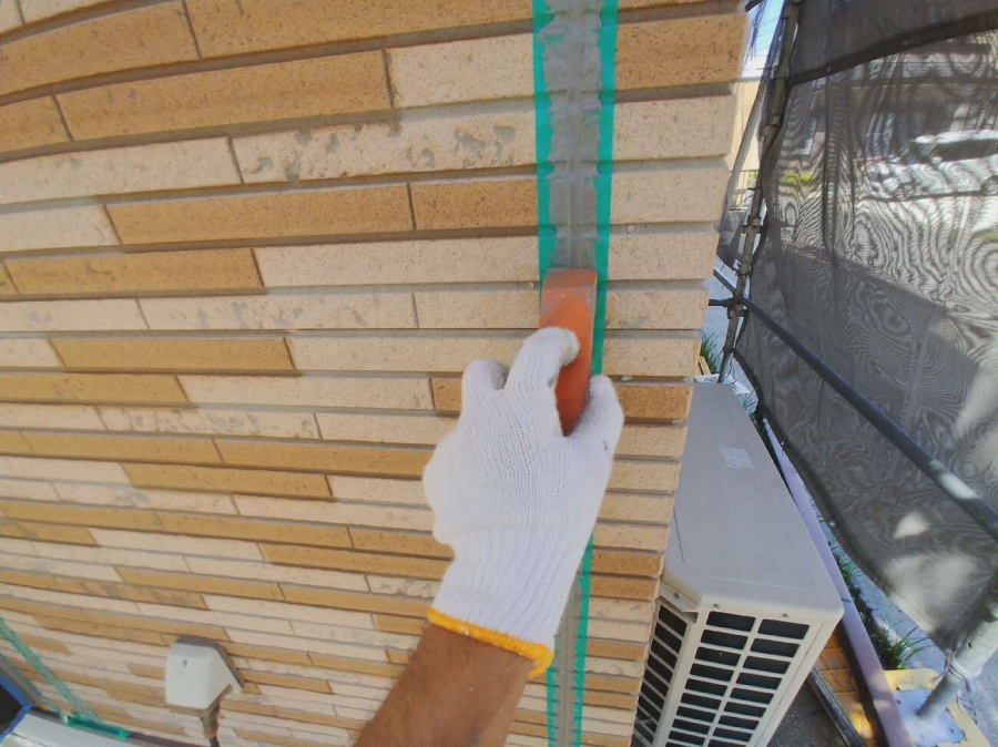 意匠サイディング　シーリング工事