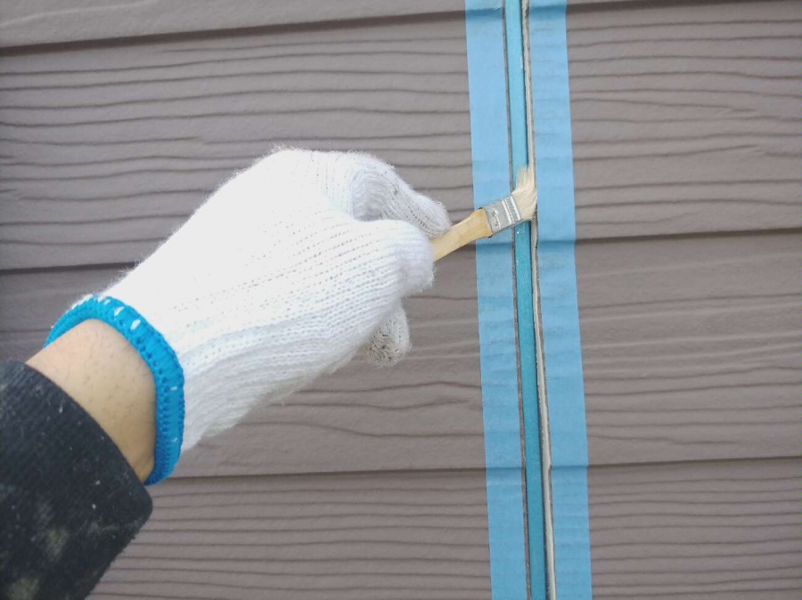 ラップサイディング調外壁　シーリング工事