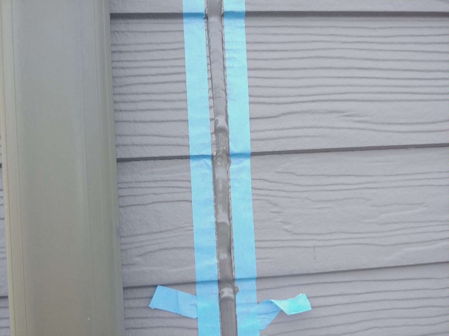 ラップサイディング調外壁　シーリング工事