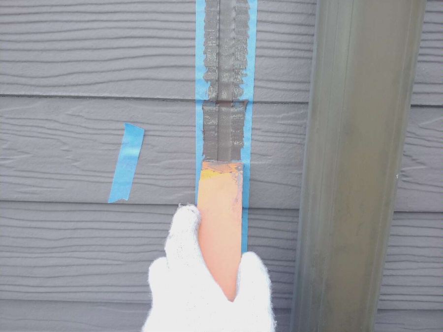 ラップサイディング調外壁　シーリング工事