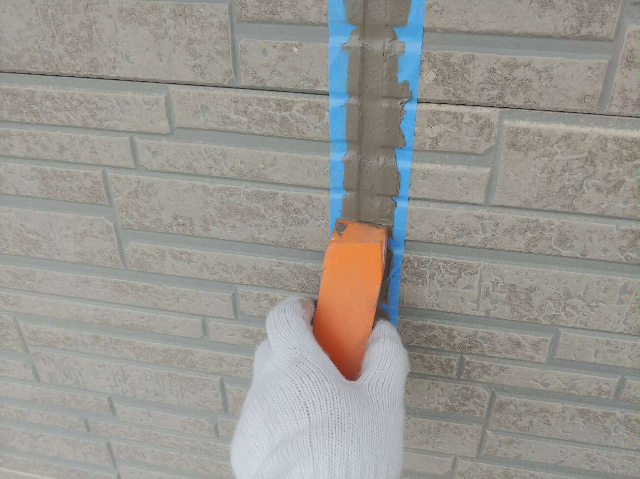 目地シーリングならし