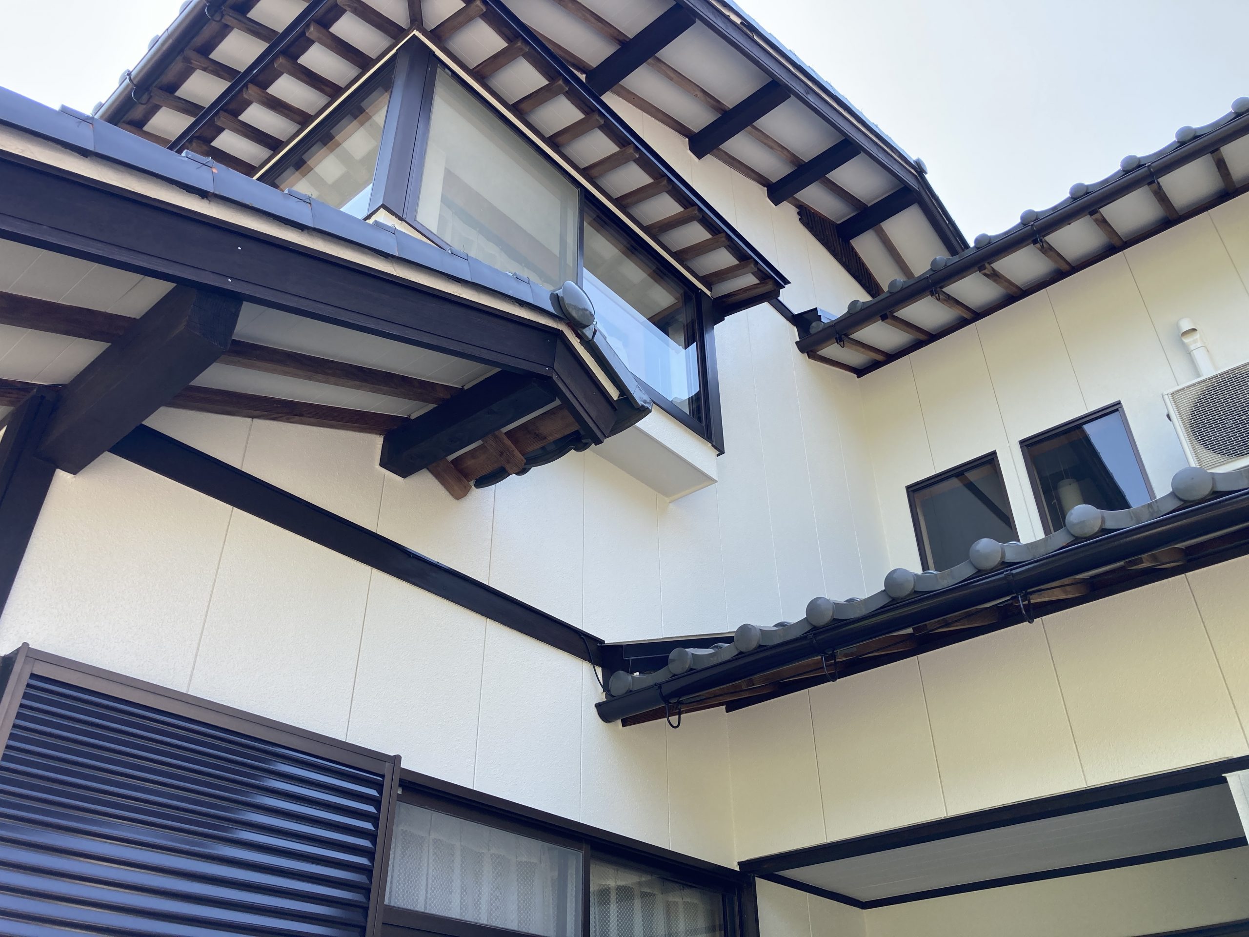 外壁塗装　外観　仕上がり状況