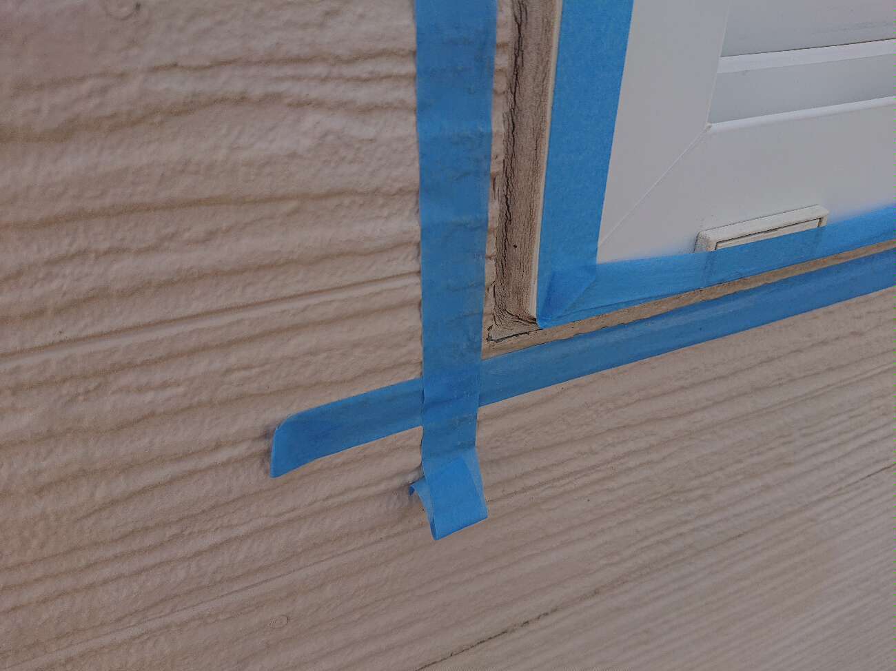 シーリング工事　養生