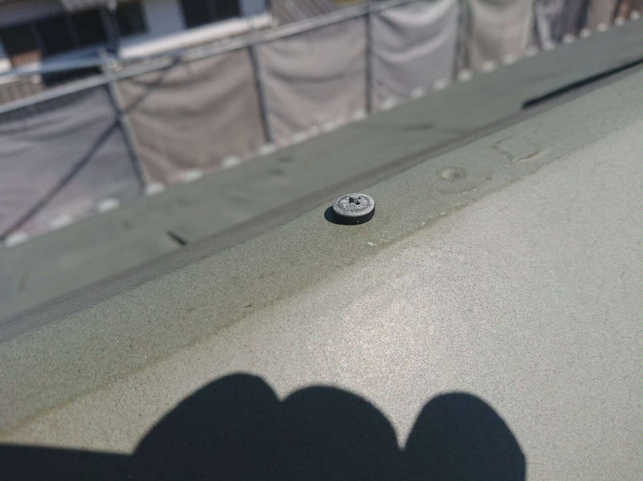 棟瓦の補修工事