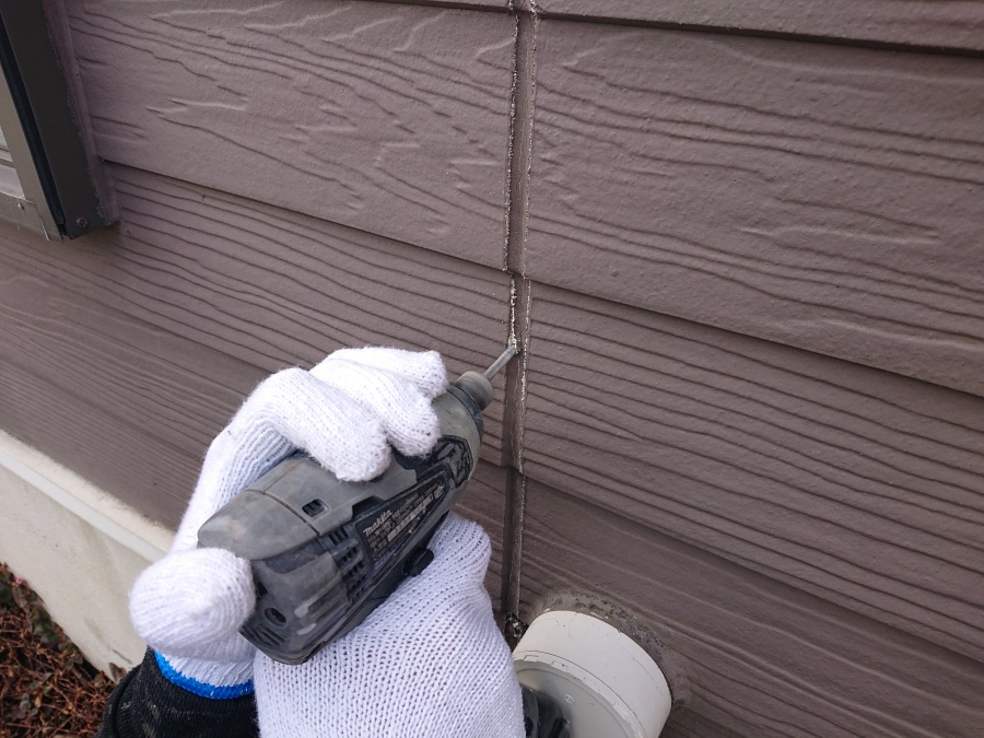 ラップサイディング調外壁　シーリング工事