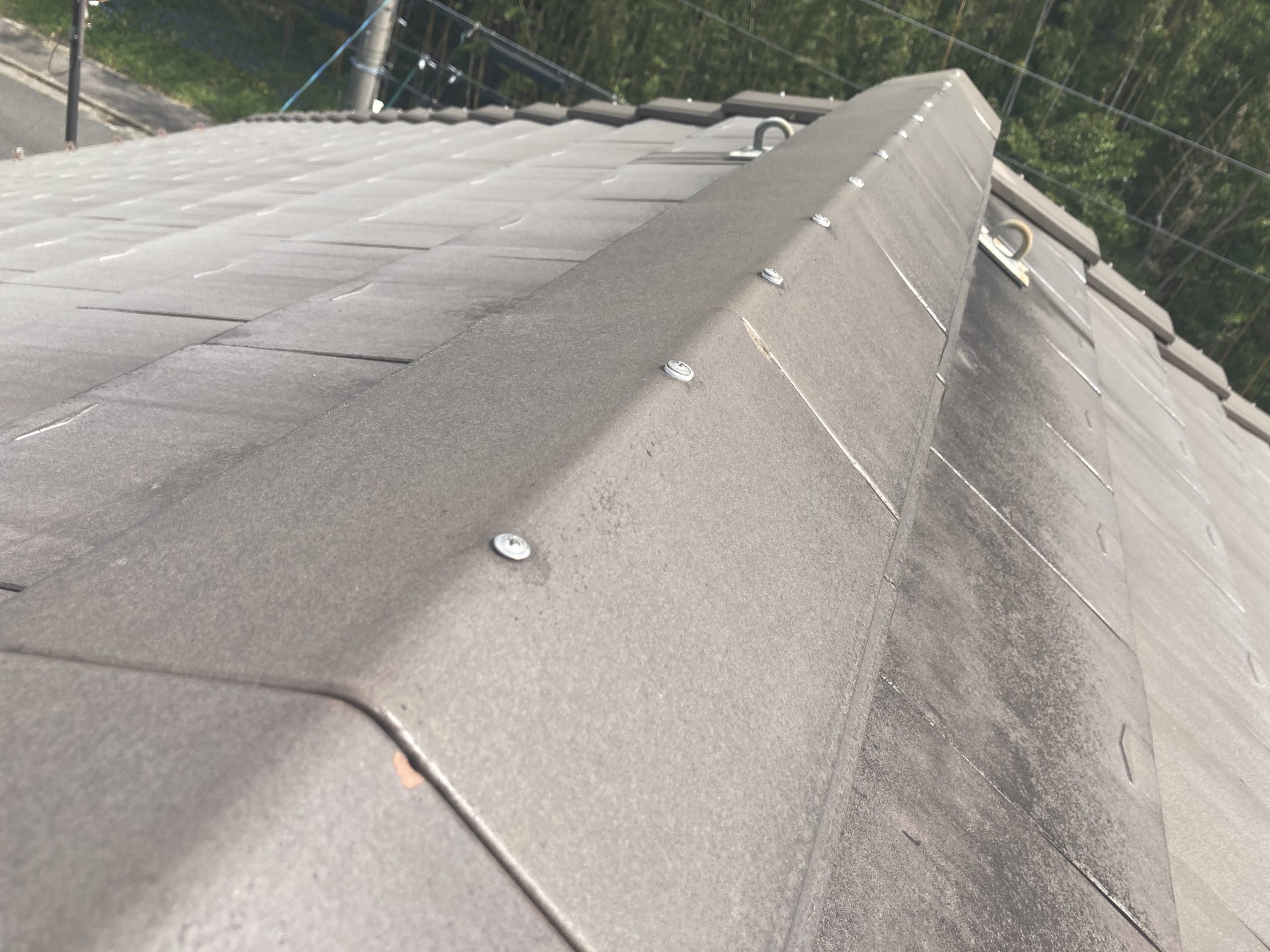 平板瓦　屋根点検