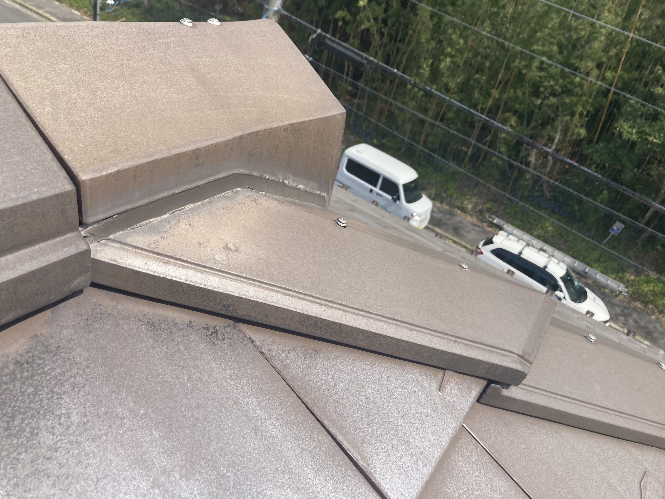 平板瓦　屋根点検