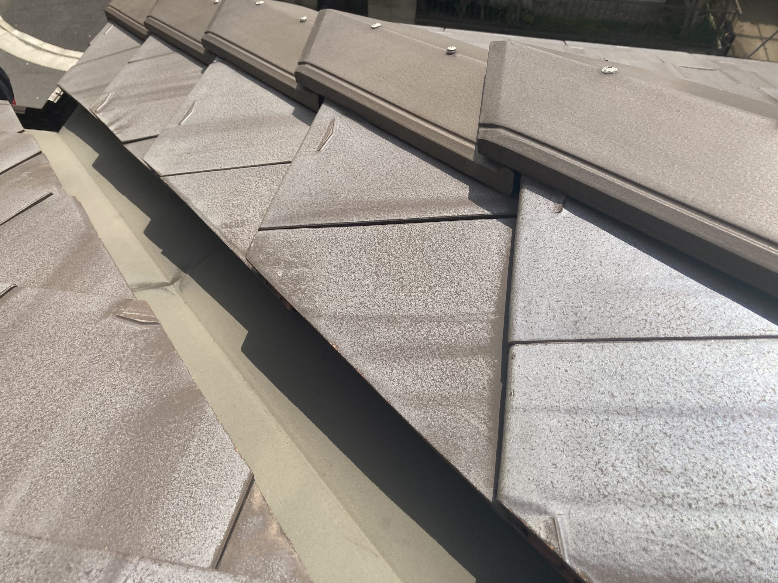 平板瓦　屋根点検