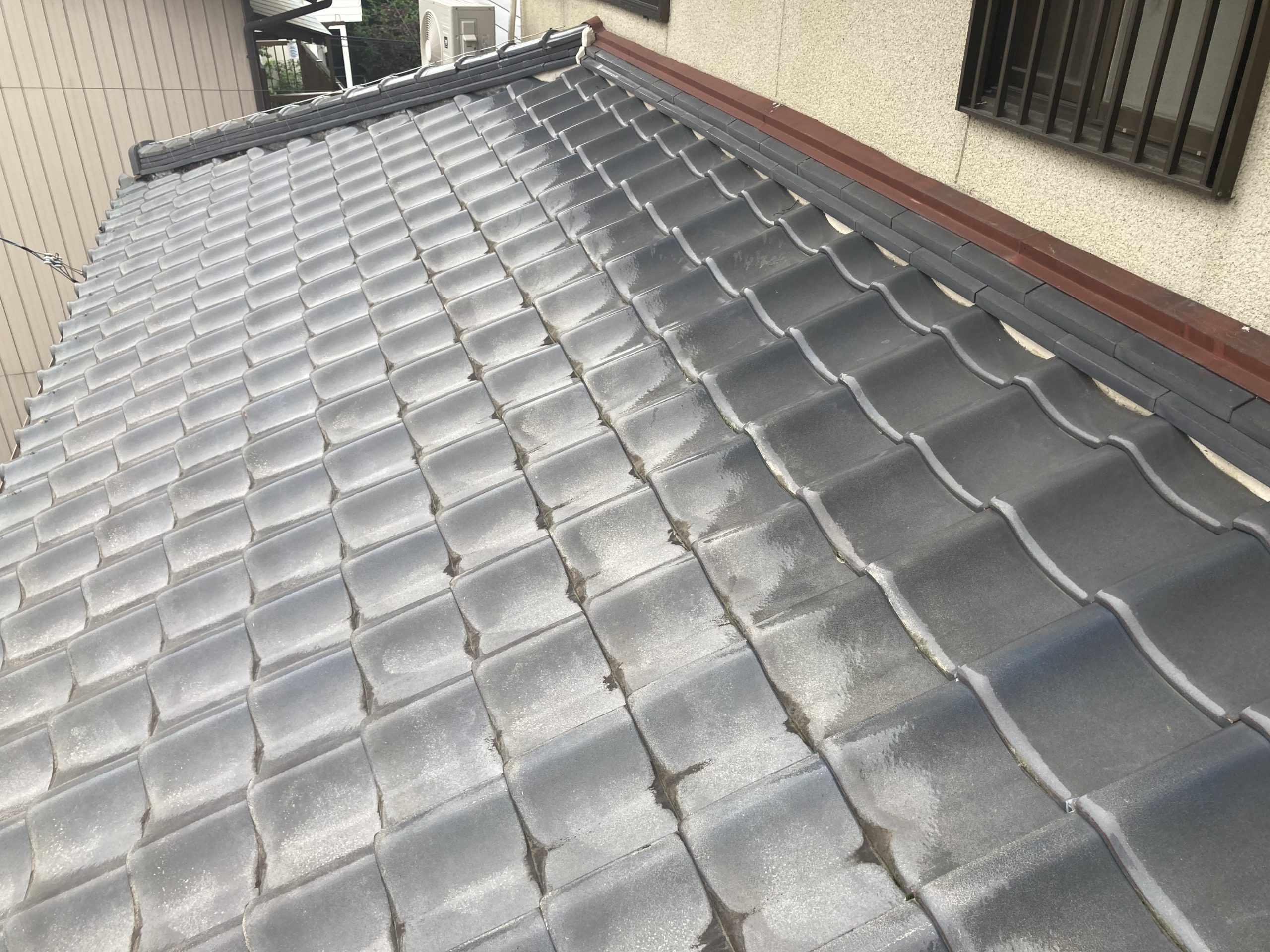 屋根点検　下屋根