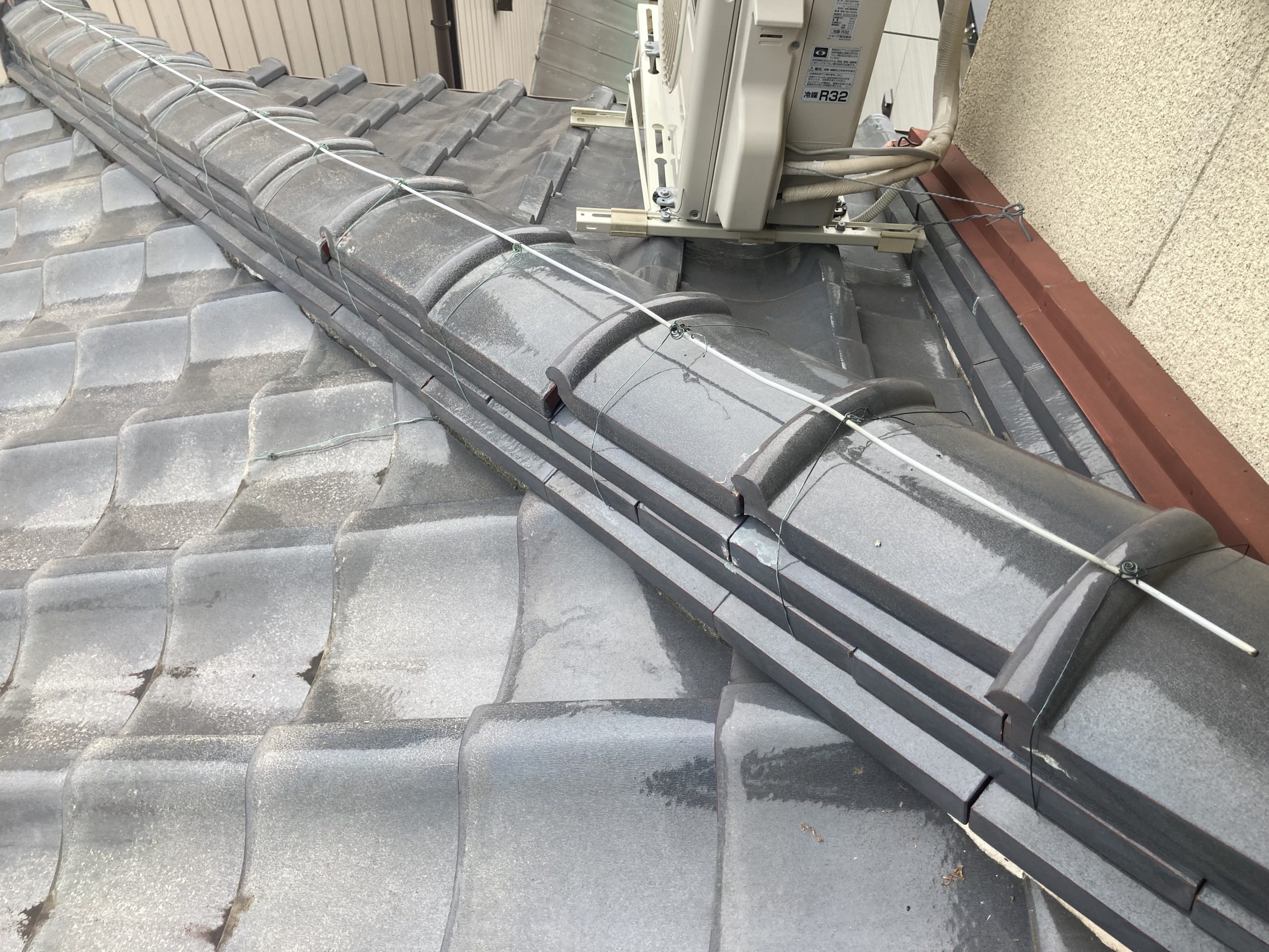 屋根点検　棟瓦