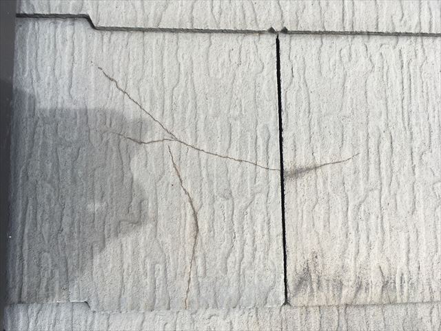 化粧スレートの劣化状態