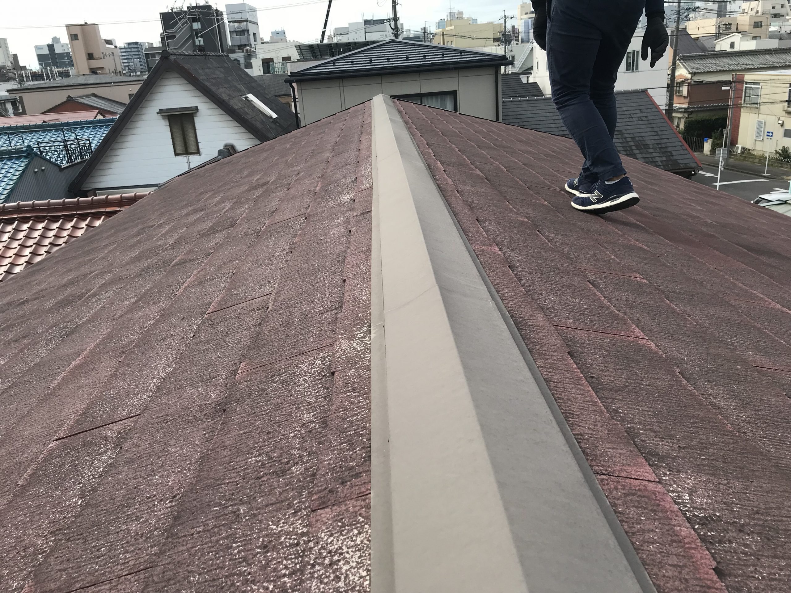 スレート屋根点検